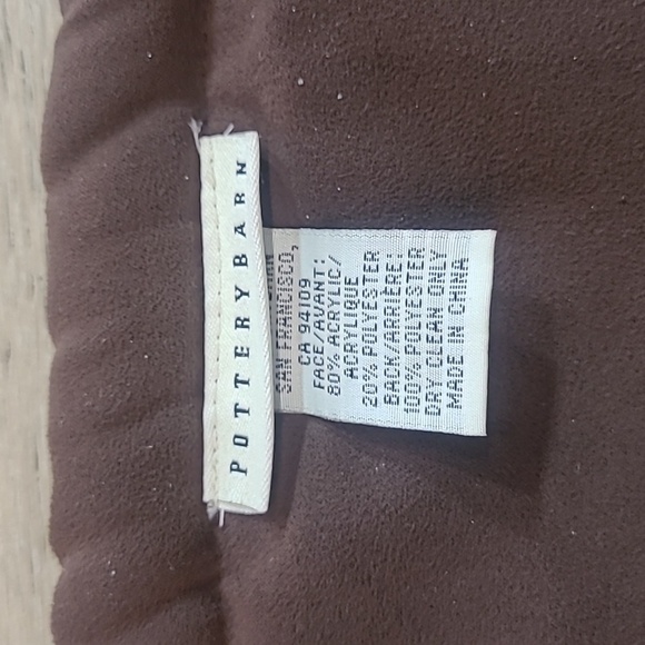 EUC Pottery Barn Throw Blanket Brown/Grey Faux Fur Heavy Weight Sofa Blanket - Picture 5 of 11